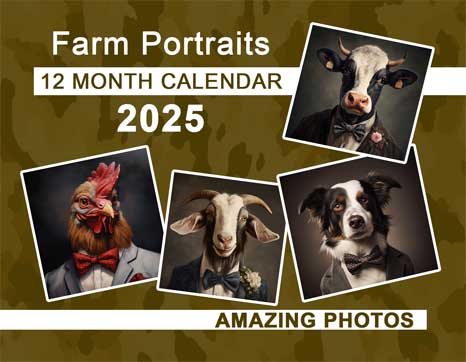 Farm Portraits 2025 Wall Calendar