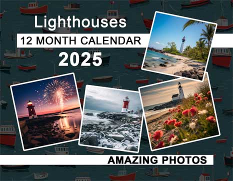Lighthouses 2025 Wall Calendar