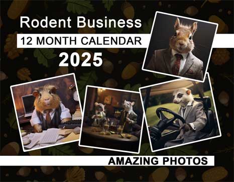 Rodent Business 2025 Wall Calendar