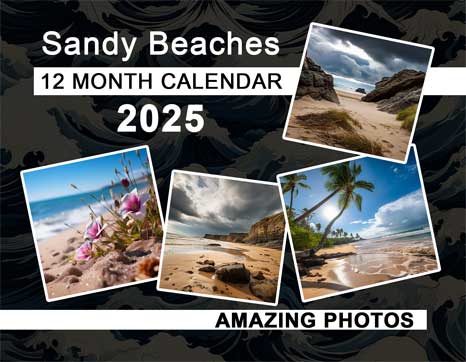 Sandy Beaches 2025 Wall Calendar