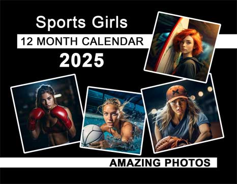 Sports Girls 2024 Wall Calendar